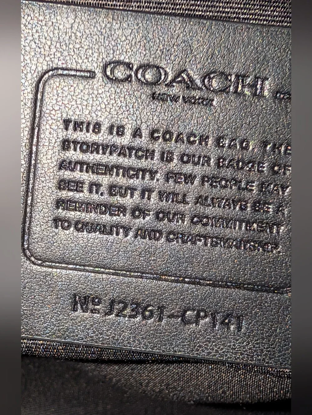 Coach Track Pack 14 Crossbody Sling Bag Metallic Ash Silver CP141 VGUC